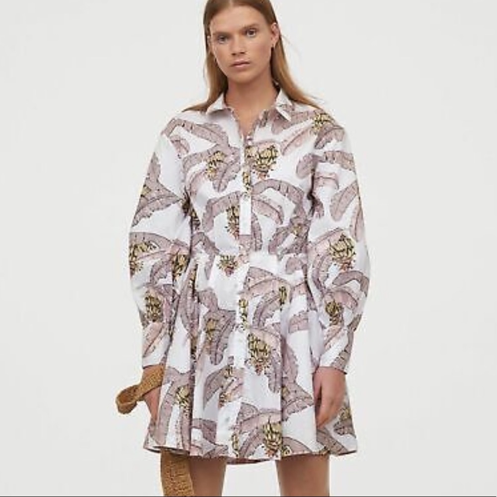 Size XXS h&m banana print dress